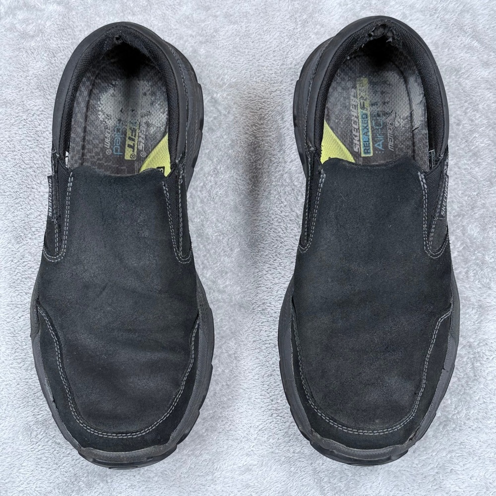 Skechers Respected Calum Goodyear Shoes Mens 10.5 Black Slip On Relaxed Fit - Picture 4 of 10